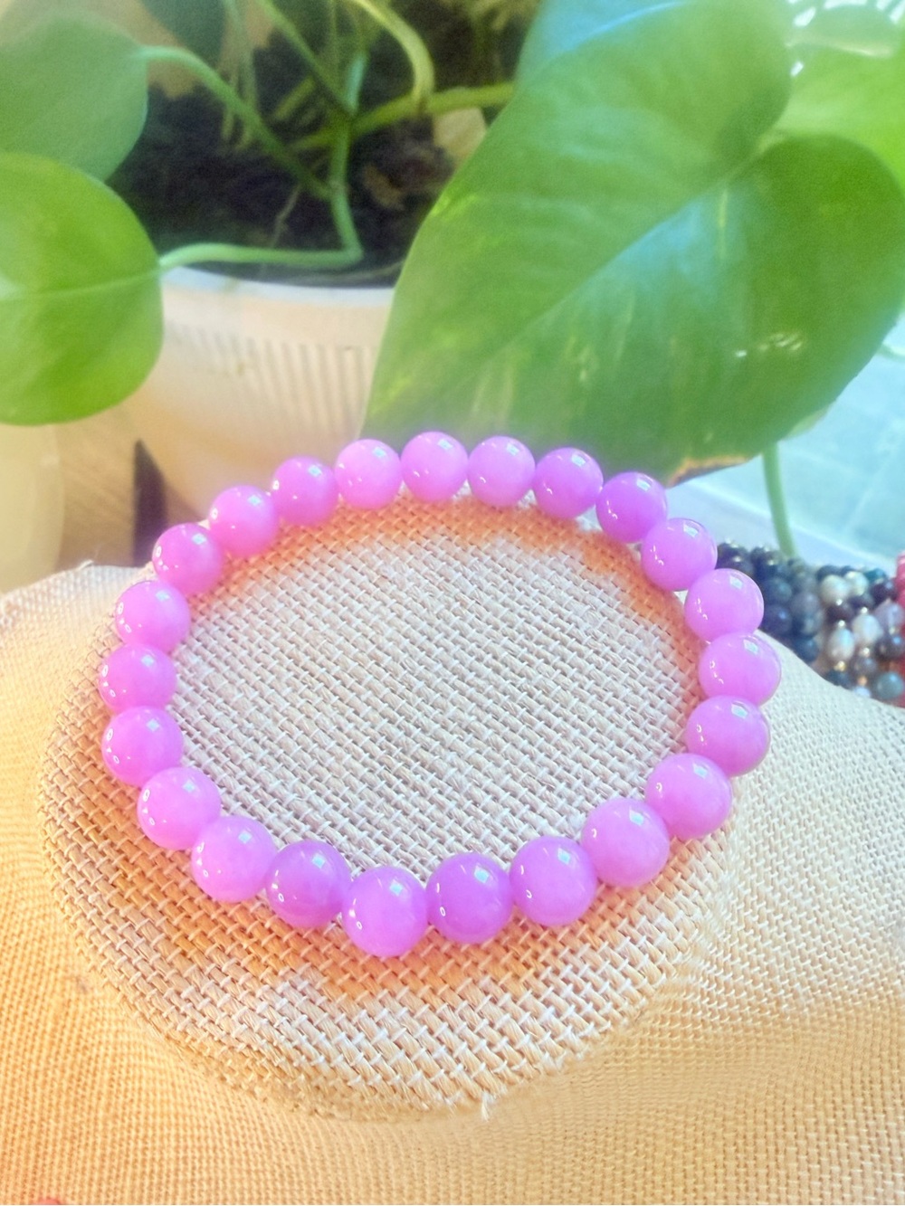 Pink crystal bracelet